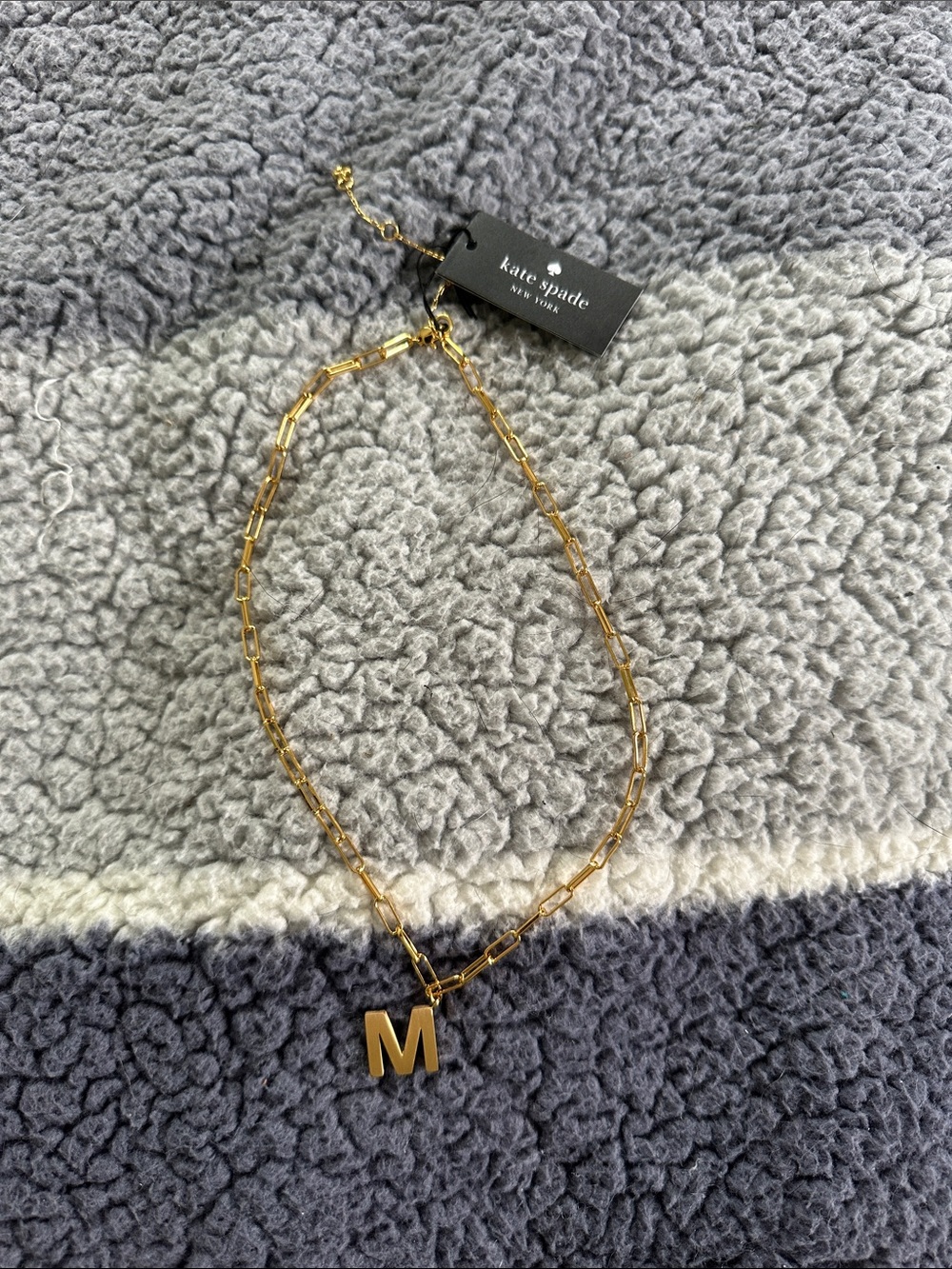 kate spade Gold Letter M Pendant Necklace